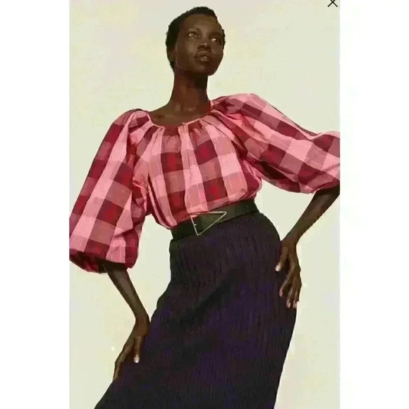 kate spade new york Tops - Kate Spade greenhouse plaid top